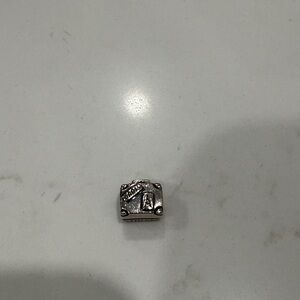 Silver Square Charm